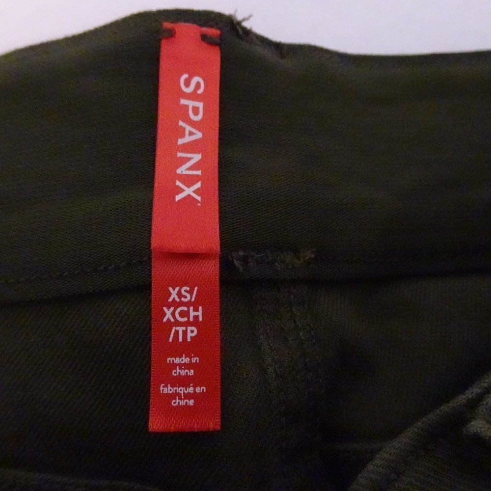 Spanx Cargo Pants Women's Size XS Green Pull On High Waist Ankle Twill - Picture 6 of 8